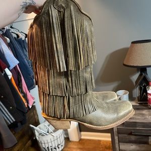 Twisted X Fringe Boots